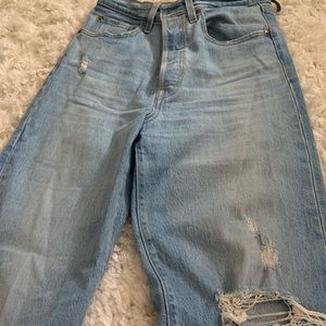 Levi’s Ribcage Light Wash Boyfriend Jeans